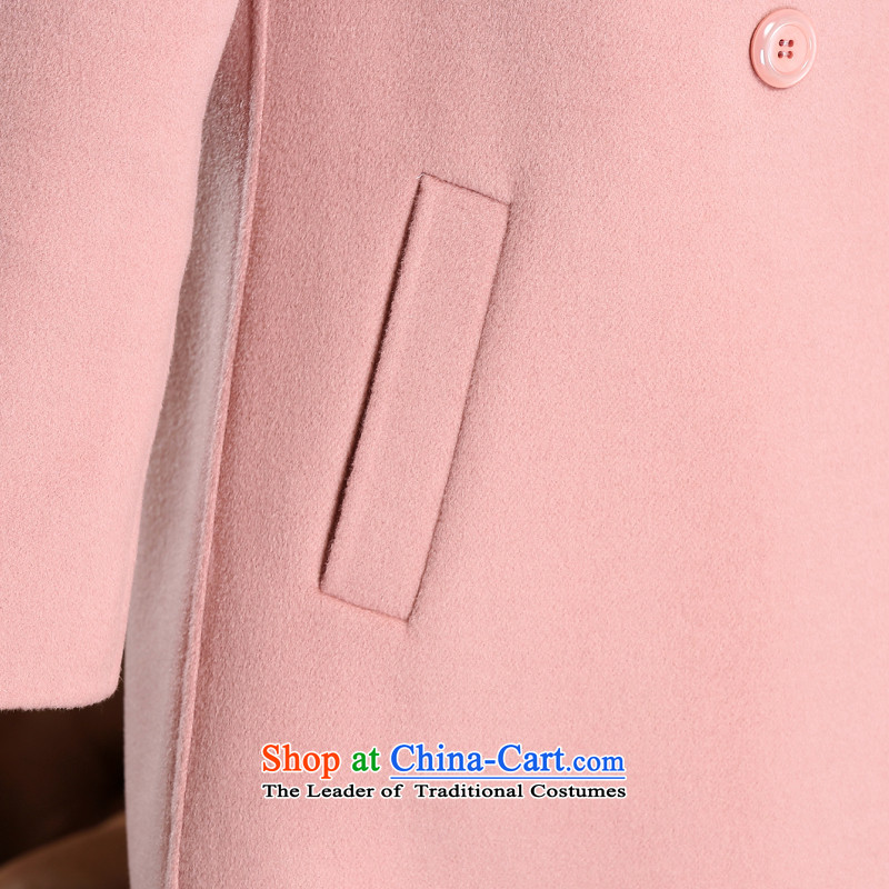 Daw Aung San Suu Kyi accommodation 2015 Fall/Winter Collections cashmere overcoat new female double-side in long coats jacket female C150807 pink M, Daw Aung San Suu Kyi accommodation.... shopping on the Internet