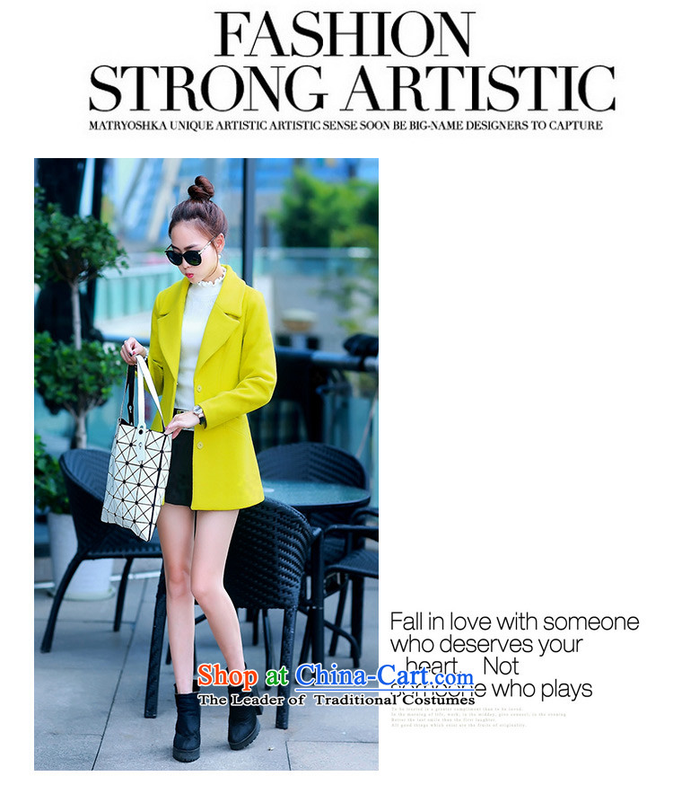 The Philippines poetry of stylish wool coat women 2015? autumn and winter new Korean version of a long-sleeved leisure Sau San female coats aqua-blue S picture, prices, brand platters! The elections are supplied in the national character of distribution, so action, buy now enjoy more preferential! As soon as possible.