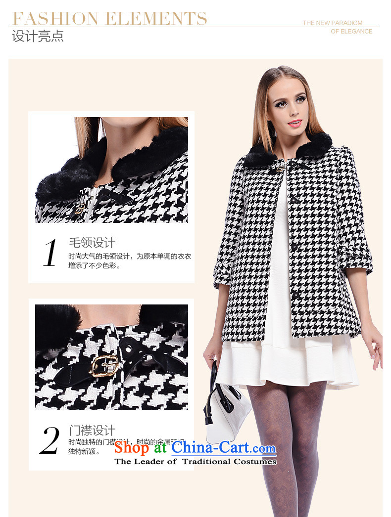 Zdorzi/ colorful Cheuk-yan 2015 autumn and winter new seven-sleeved jacket stylish chidori. Long jacket 928263)? a black-and-white picture, prices, XL brand platters! The elections are supplied in the national character of distribution, so action, buy now enjoy more preferential! As soon as possible.