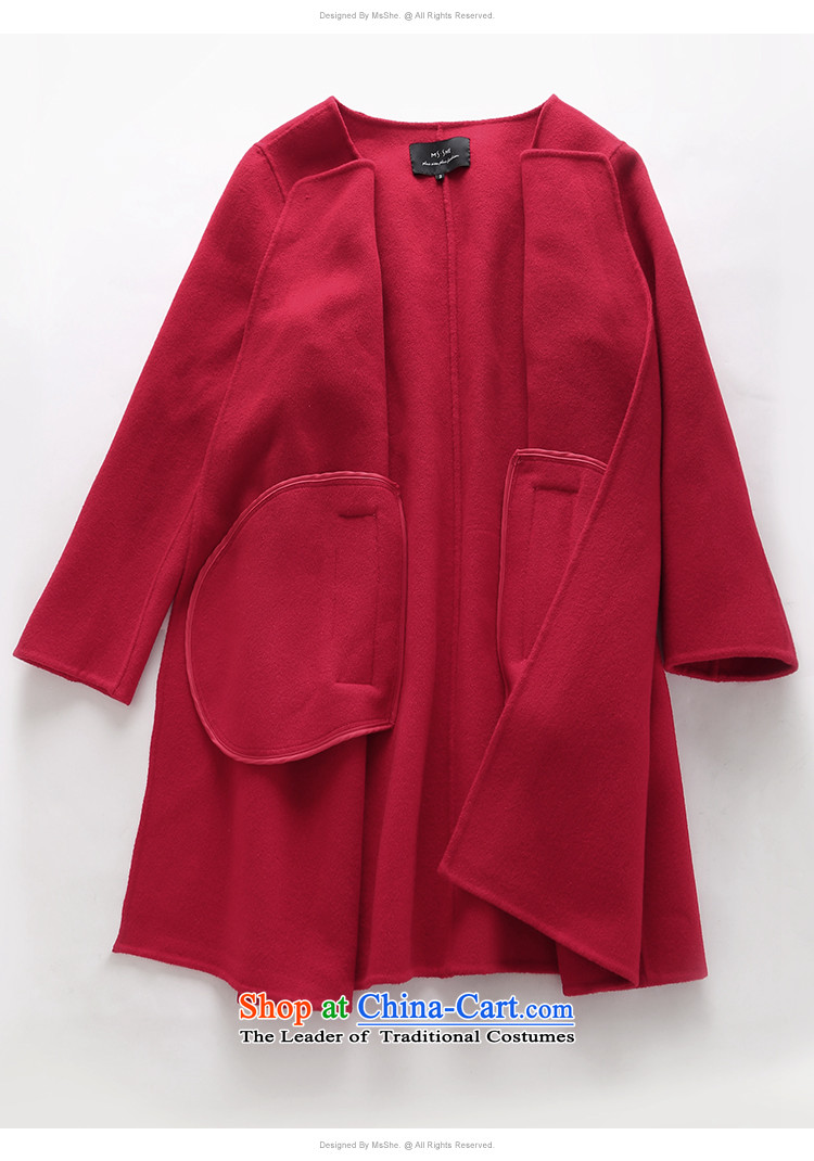 Large msshe women 2015 new autumn and winter 97% wool double-sided gross jacket for pre-sale? 10455 Red 2XL Photo, prices, brand platters! The elections are supplied in the national character of distribution, so action, buy now enjoy more preferential! As soon as possible.