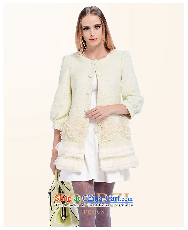 Zdorzi/ colorful Cheuk-yan 2015 autumn and winter new stylish 7 lanterns take long-sleeved stereo gross jacket 928302? Mr Gary CHENG green M photo light, prices, brand platters! The elections are supplied in the national character of distribution, so action, buy now enjoy more preferential! As soon as possible.
