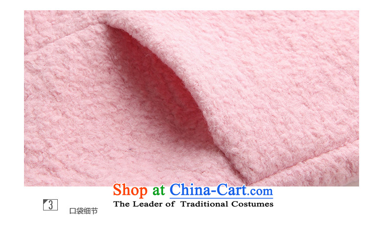 Xuan ina 2015 autumn and winter Ms. new stylish jacket? gross Korean version of Sau San long coats gross flows of female WAY9832? pink M picture, prices, brand platters! The elections are supplied in the national character of distribution, so action, buy now enjoy more preferential! As soon as possible.