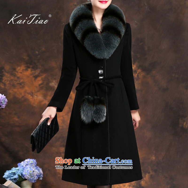 High-end in     long cashmere overcoat female 2015 New Fox for coats women's Gross Gross coats and color mixing? xxl,kaitiao,,, shopping on the Internet