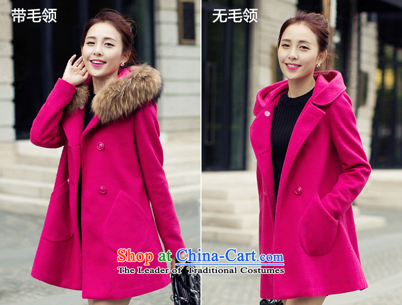 Good El docking cloak? female jacket coat gross Korean version 2015 Sau San autumn and winter new really gross for a wool coat girl in 1582 by the long red M picture, prices, brand platters! The elections are supplied in the national character of distribution, so action, buy now enjoy more preferential! As soon as possible.