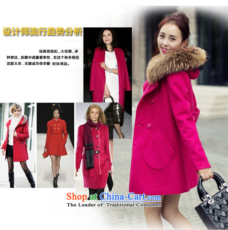 Good El docking cloak? female jacket coat gross Korean version 2015 Sau San autumn and winter new really gross for a wool coat girl in 1582 by the long red M picture, prices, brand platters! The elections are supplied in the national character of distribution, so action, buy now enjoy more preferential! As soon as possible.