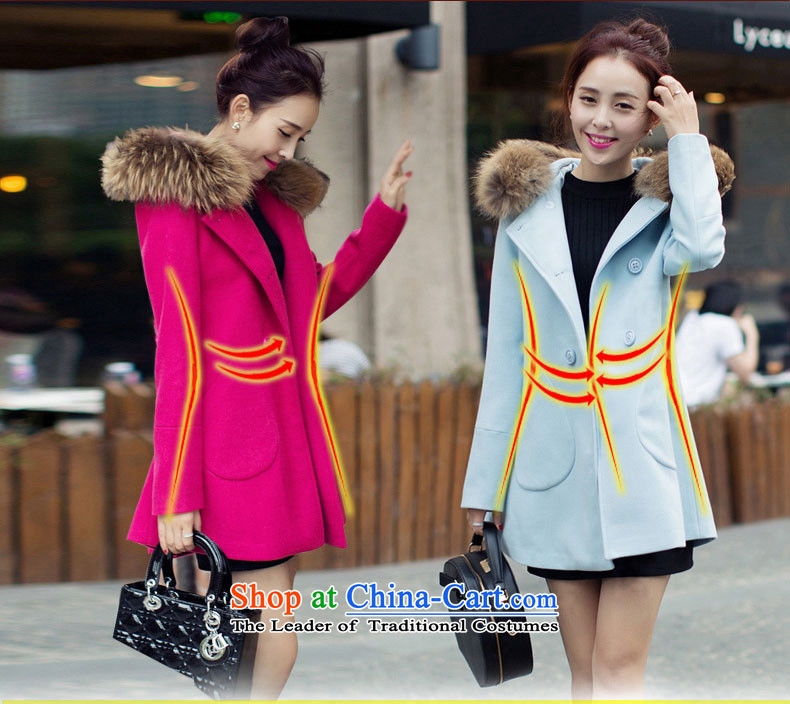 Good El docking cloak? female jacket coat gross Korean version 2015 Sau San autumn and winter new really gross for a wool coat girl in 1582 by the long red M picture, prices, brand platters! The elections are supplied in the national character of distribution, so action, buy now enjoy more preferential! As soon as possible.