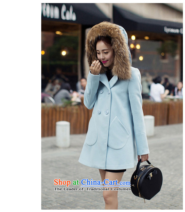Good El docking cloak? female jacket coat gross Korean version 2015 Sau San autumn and winter new really gross for a wool coat girl in 1582 by the long red M picture, prices, brand platters! The elections are supplied in the national character of distribution, so action, buy now enjoy more preferential! As soon as possible.