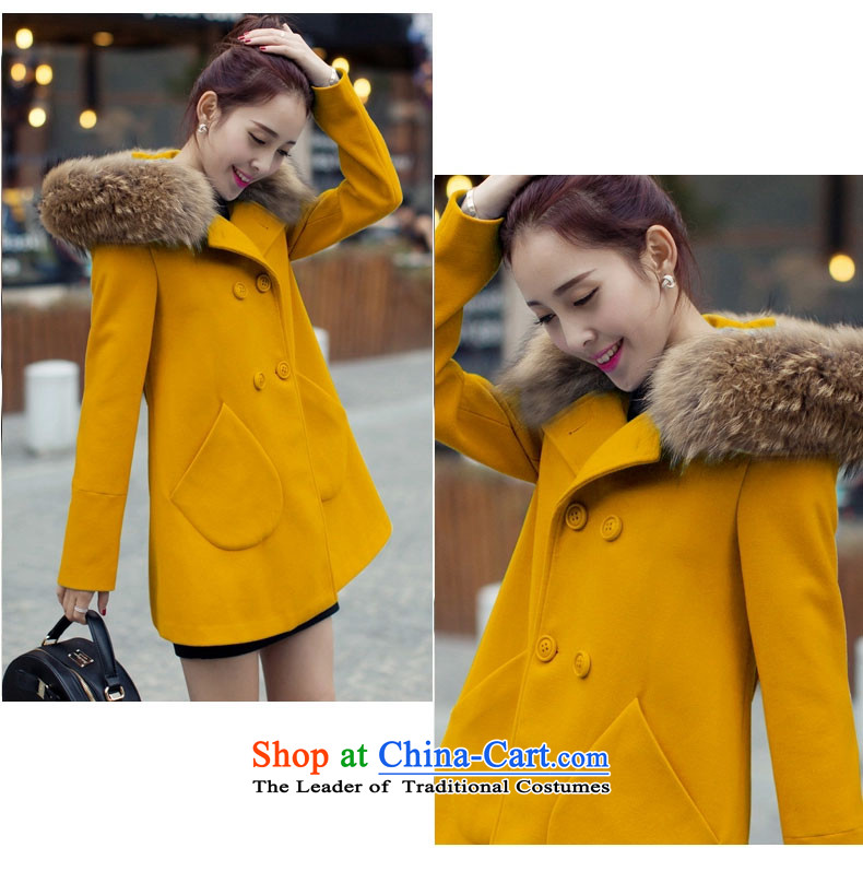 Good El docking cloak? female jacket coat gross Korean version 2015 Sau San autumn and winter new really gross for a wool coat girl in 1582 by the long red M picture, prices, brand platters! The elections are supplied in the national character of distribution, so action, buy now enjoy more preferential! As soon as possible.