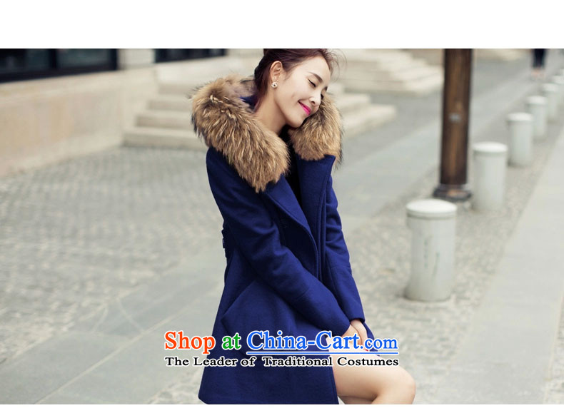 Good El docking cloak? female jacket coat gross Korean version 2015 Sau San autumn and winter new really gross for a wool coat girl in 1582 by the long red M picture, prices, brand platters! The elections are supplied in the national character of distribution, so action, buy now enjoy more preferential! As soon as possible.