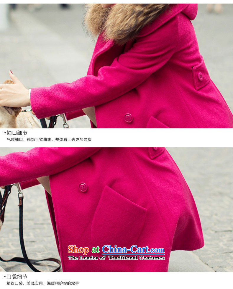 Good El docking cloak? female jacket coat gross Korean version 2015 Sau San autumn and winter new really gross for a wool coat girl in 1582 by the long red M picture, prices, brand platters! The elections are supplied in the national character of distribution, so action, buy now enjoy more preferential! As soon as possible.