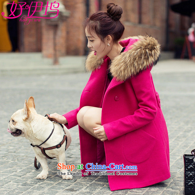Good El docking cloak? female jacket coat gross Korean version 2015 Sau San autumn and winter new really gross for a wool coat girl in 1582 by long red M'good docking , , , shopping on the Internet