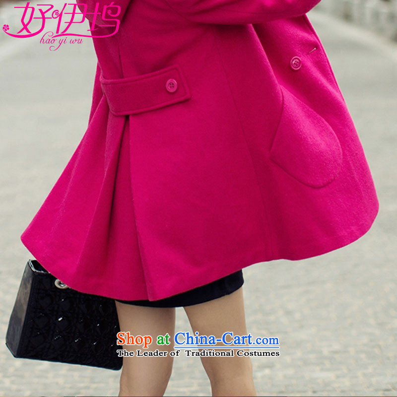 Good El docking cloak? female jacket coat gross Korean version 2015 Sau San autumn and winter new really gross for a wool coat girl in 1582 by long red M'good docking , , , shopping on the Internet