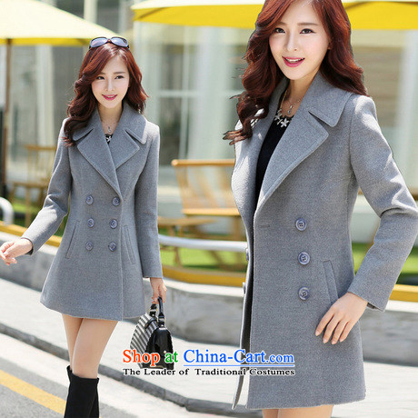 Ms Audrey EU, 2015 autumn and winter new women's temperament in Korean Sau San long double-coats 702# gross? wine red XXL picture, prices, brand platters! The elections are supplied in the national character of distribution, so action, buy now enjoy more preferential! As soon as possible.