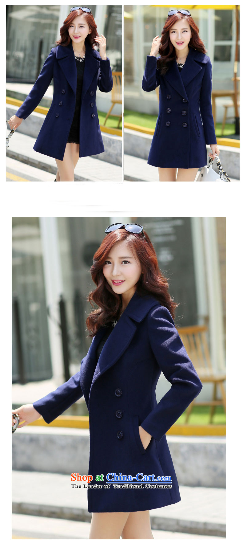Ms Audrey EU, 2015 autumn and winter new women's temperament in Korean Sau San long double-coats 702# gross? wine red XXL picture, prices, brand platters! The elections are supplied in the national character of distribution, so action, buy now enjoy more preferential! As soon as possible.
