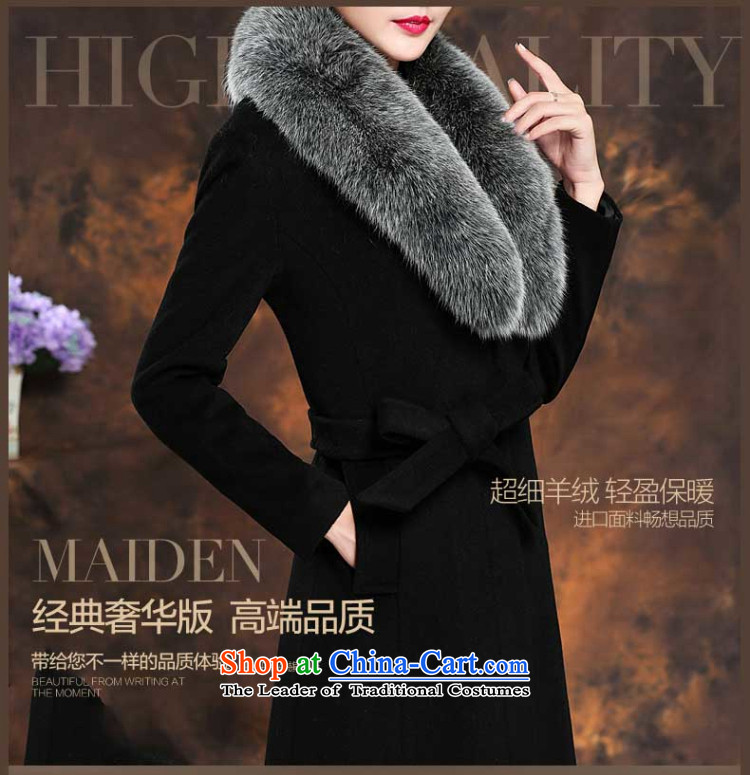 The high end of the cashmere overcoat female winter 2015 New Fox for long. Made from Gross Gross jacket counters? Genuine gross coats black M pictures?, prices, brand platters! The elections are supplied in the national character of distribution, so action, buy now enjoy more preferential! As soon as possible.