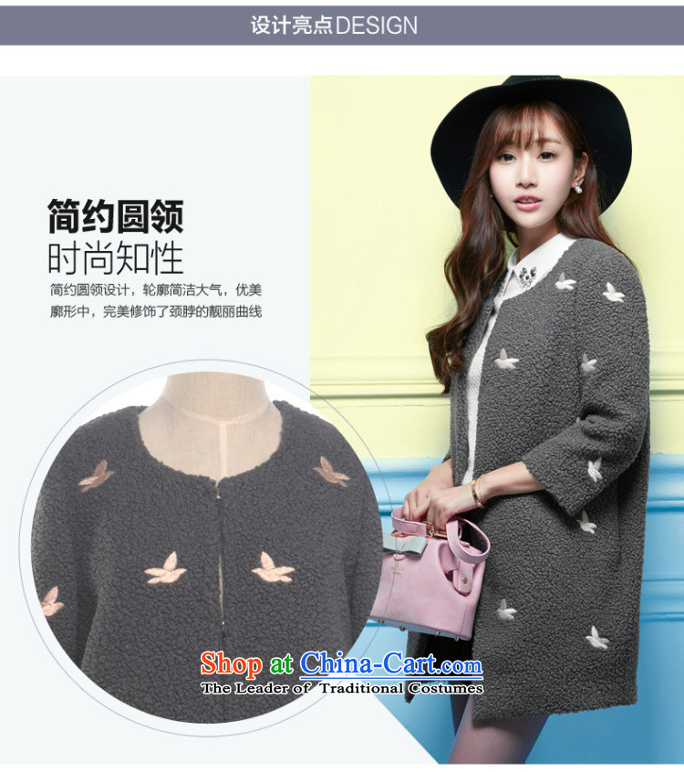 7 cuff a coat-shadow 2015 winter clothing New Sau San stamp stitching temperament gross flows of female gray coat? S picture, prices, brand platters! The elections are supplied in the national character of distribution, so action, buy now enjoy more preferential! As soon as possible.