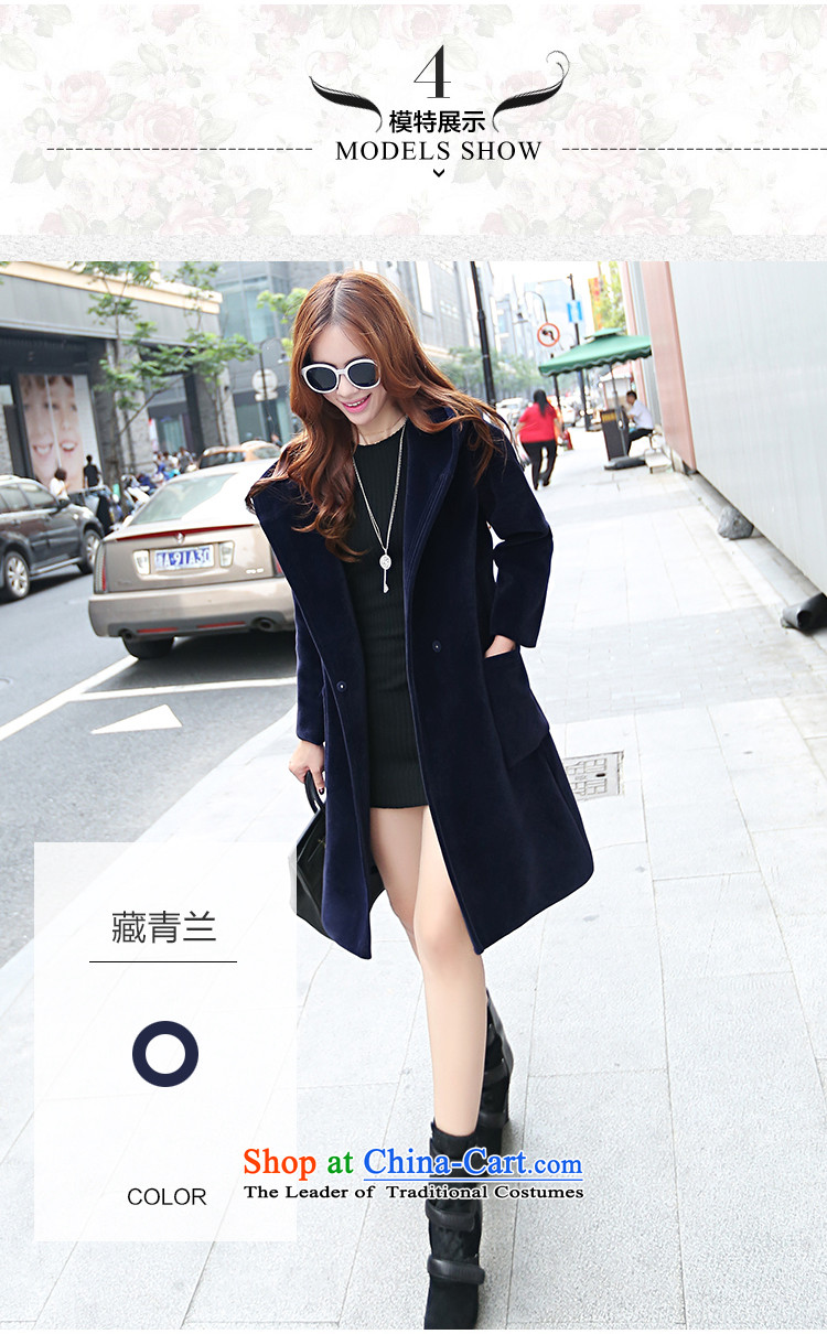 Calls upon the new 2015 stylish gross? Version Korean jacket long small incense wind cap loose cashmere overcoat female winter Yellow M picture, prices, brand platters! The elections are supplied in the national character of distribution, so action, buy now enjoy more preferential! As soon as possible.