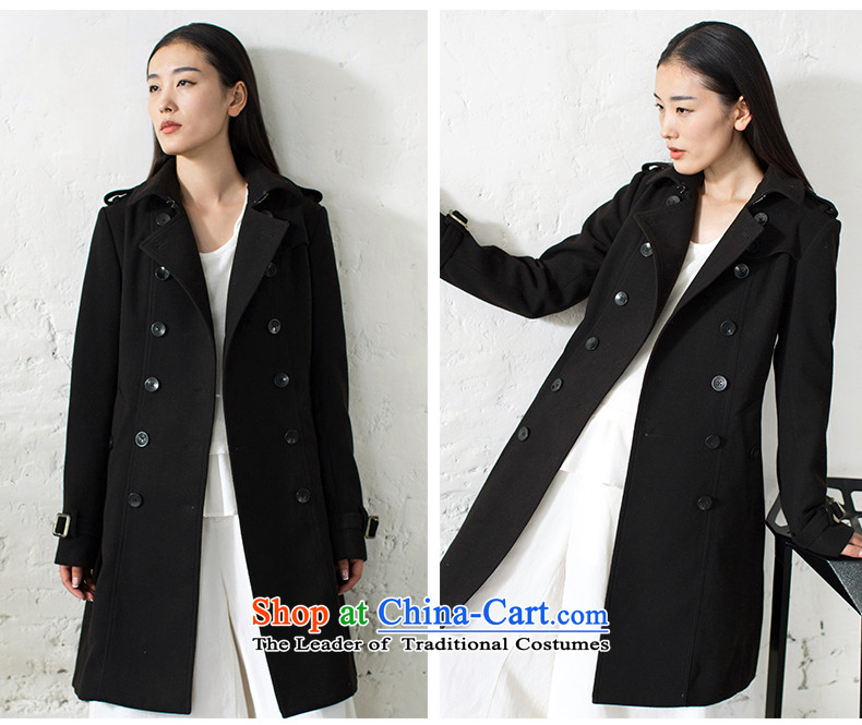 Athena Chu Cayman Fanfan Fan installed new autumn 2015 solid color graphics and slender waist)? overcoat girl (8533210365- Black Ink Gray L picture, prices, brand platters! The elections are supplied in the national character of distribution, so action, buy now enjoy more preferential! As soon as possible.