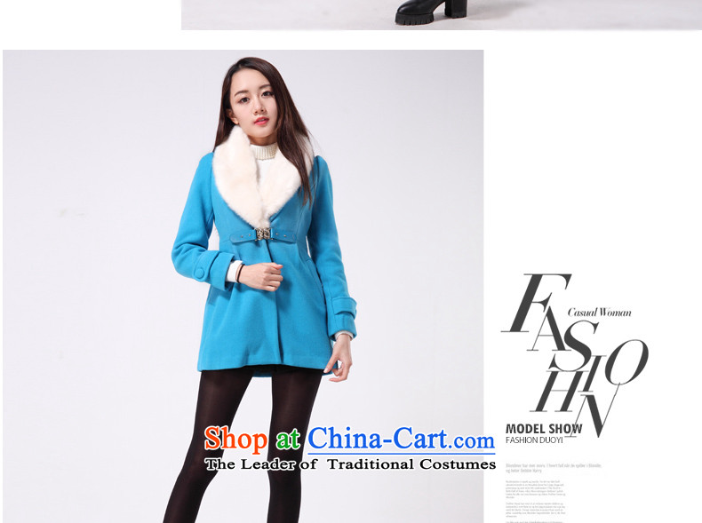 Flower In winter the new Korean female presence among the gross? jacket for the gross Sau San a wool coat 29DD72936 lake blue S picture, prices, brand platters! The elections are supplied in the national character of distribution, so action, buy now enjoy more preferential! As soon as possible.
