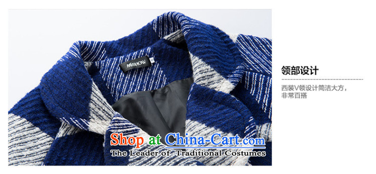 Use the new 2015-Soo Choo boxed version korea long hair? large jacket coat? female Sau San blue and white checkered picture of M, prices, brand platters! The elections are supplied in the national character of distribution, so action, buy now enjoy more preferential! As soon as possible.