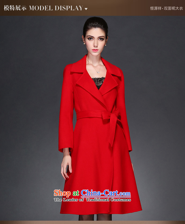 Hengyuan Cheung 2015 autumn and winter new two-sided woolen coat in long high-end wool coat female plain manual? 3 and 170-color pictures, prices, XL brand platters! The elections are supplied in the national character of distribution, so action, buy now enjoy more preferential! As soon as possible.