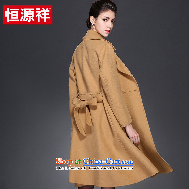 Hengyuan Cheung 2015 autumn and winter new two-sided woolen coat in long high-end wool coat female plain manual? 3 And Color 170 XL, hang Yuen Cheung-shopping on the Internet has been pressed.