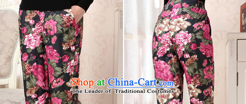 Hang Cheung winter clothing in the source of older women's clothes thin feather mother trousers, wearing a thick warm down inside the pot-of-Season 8# Peony floral 165 88A. L picture, prices, brand platters! The elections are supplied in the national character of distribution, so action, buy now enjoy more preferential! As soon as possible.