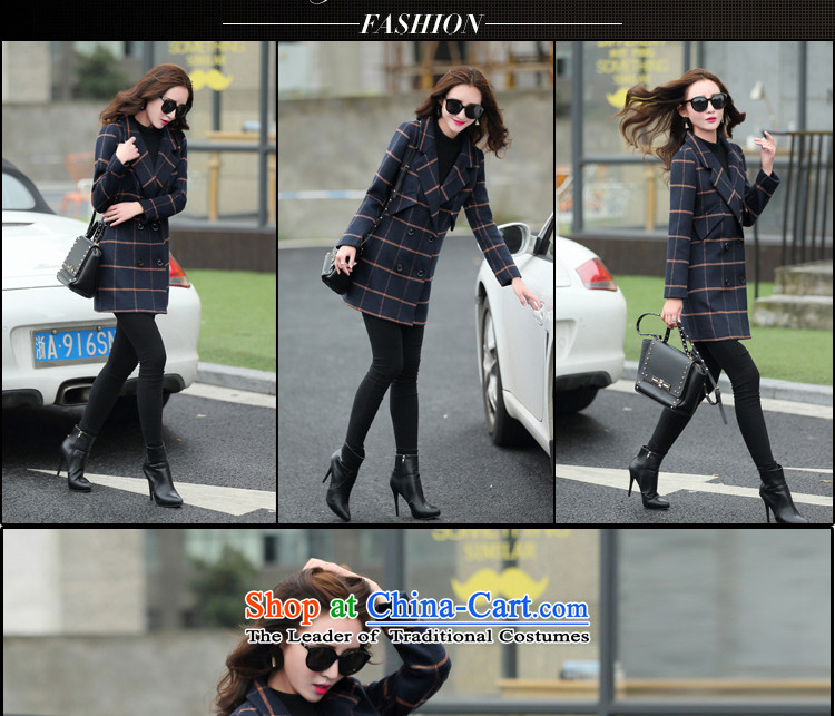 The easel 2015 Autumn Yat new Korean Cashmere Sweaters coats and stylish, Japan and the rok grid Sau San cards in a large long thin hair? coats video female Stylish coat orange, L pictures, prices, brand platters! The elections are supplied in the national character of distribution, so action, buy now enjoy more preferential! As soon as possible.