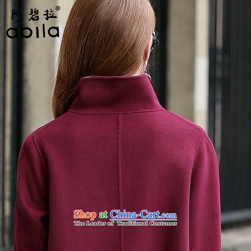 The high-end-pik classic plain manual two-sided cashmere cloak? female gross. Ms. long woolen coat loose cloak? jacket abl10127 gross bourdeaux L, al-down (abila Pik) , , , shopping on the Internet