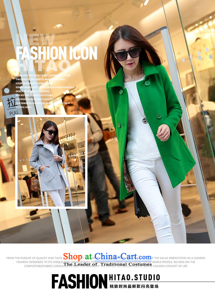 Philip Leung Sze-thick hair? 2015 new jacket double row is long hair? long-sleeved coats autumn and winter Korean female pink L picture, prices, brand platters! The elections are supplied in the national character of distribution, so action, buy now enjoy more preferential! As soon as possible.