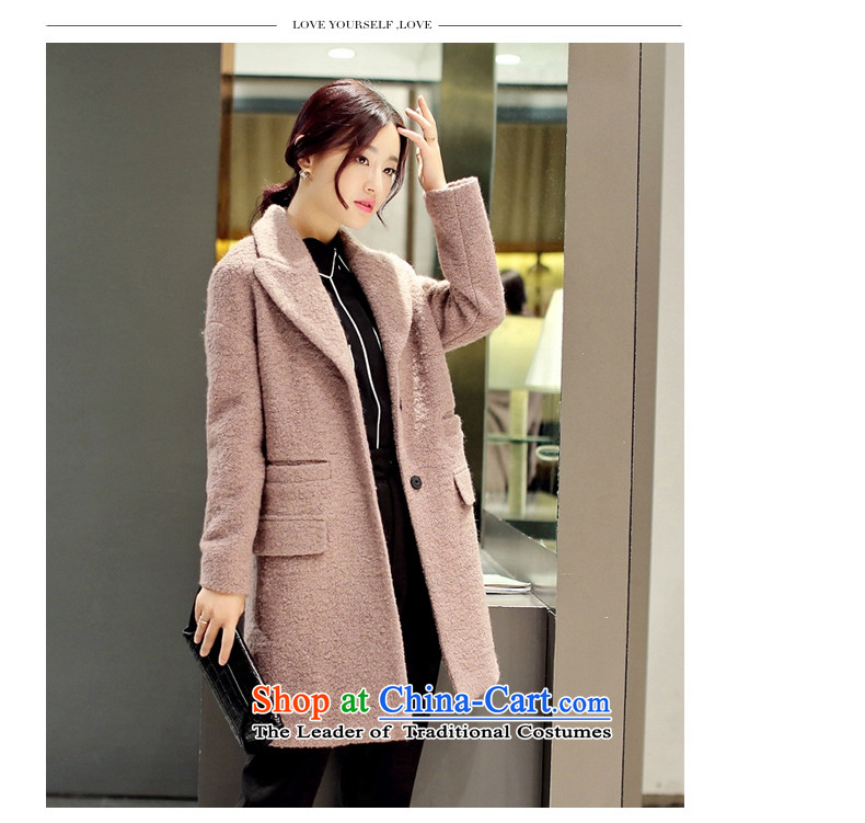 For autumn and winter 2015-heung-new ladies hair? Jacket Korean modern long-sleeved single row detained temperament, long thin graphics elegant gross overcoats female beige? L picture, prices, brand platters! The elections are supplied in the national character of distribution, so action, buy now enjoy more preferential! As soon as possible.