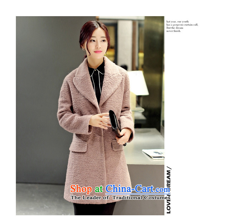 For autumn and winter 2015-heung-new ladies hair? Jacket Korean modern long-sleeved single row detained temperament, long thin graphics elegant gross overcoats female beige? L picture, prices, brand platters! The elections are supplied in the national character of distribution, so action, buy now enjoy more preferential! As soon as possible.