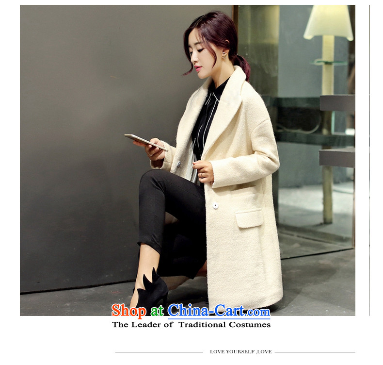 For autumn and winter 2015-heung-new ladies hair? Jacket Korean modern long-sleeved single row detained temperament, long thin graphics elegant gross overcoats female beige? L picture, prices, brand platters! The elections are supplied in the national character of distribution, so action, buy now enjoy more preferential! As soon as possible.