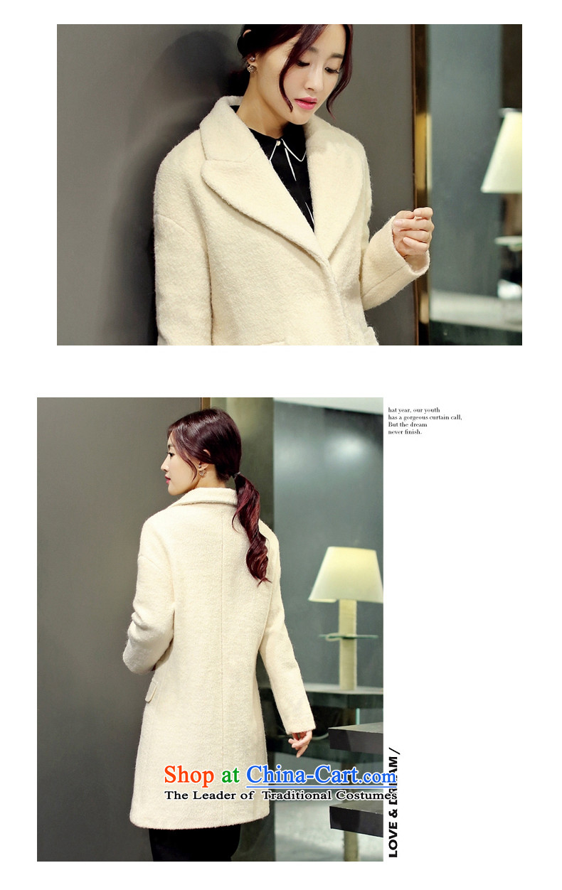 For autumn and winter 2015-heung-new ladies hair? Jacket Korean modern long-sleeved single row detained temperament, long thin graphics elegant gross overcoats female beige? L picture, prices, brand platters! The elections are supplied in the national character of distribution, so action, buy now enjoy more preferential! As soon as possible.