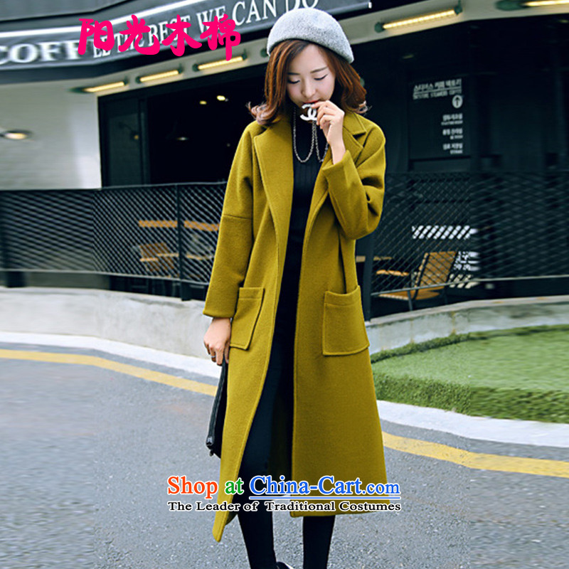 The sunshine of kapok 2015 winter clothing new Korean version of Sau San? In gross coats of a wool coat dark green jacket M sunshine kapok , , , shopping on the Internet