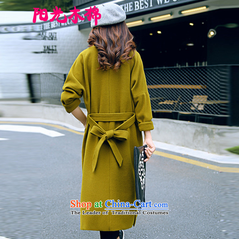 The sunshine of kapok 2015 winter clothing new Korean version of Sau San? In gross coats of a wool coat dark green jacket M sunshine kapok , , , shopping on the Internet
