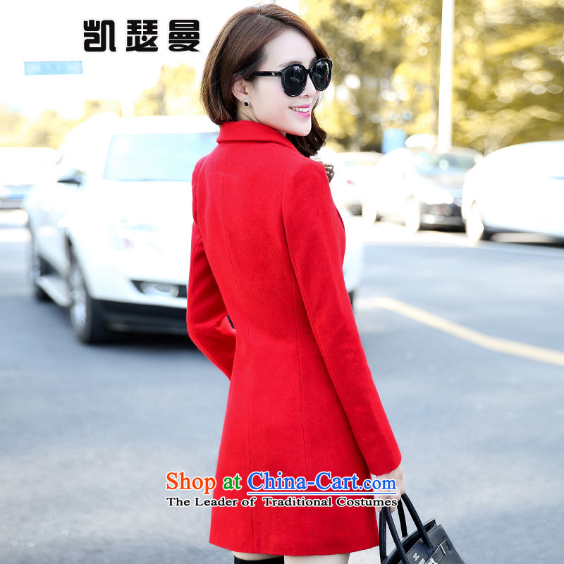 Catherine Cayman 2015 Fall/Winter Collections new gross female Korean jacket? In the long coats women 1107 gross? red XL, Catherine KAISEMAN (Cayman) , , , shopping on the Internet