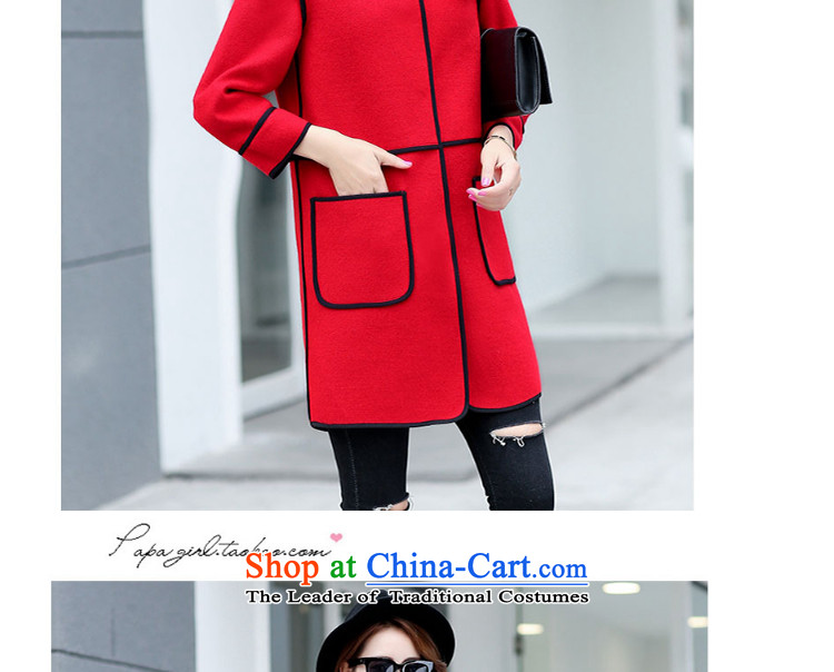 Catherine Cayman 2015 Fall/Winter Collections Gross Korean female jacket is straight in long hair? female 1207 red cloak L picture, prices, brand platters! The elections are supplied in the national character of distribution, so action, buy now enjoy more preferential! As soon as possible.