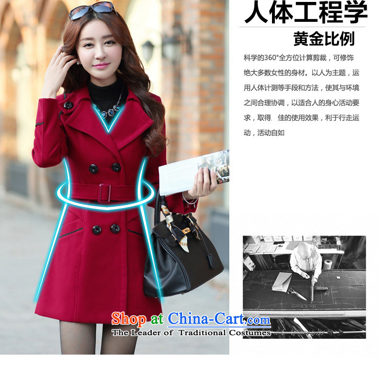 Under the Agreement, 2015 autumn and winter new women's reverse collar double-large in long hair? female gross? coats COAT 8858 English thoroughbred M picture, prices, brand platters! The elections are supplied in the national character of distribution, so action, buy now enjoy more preferential! As soon as possible.
