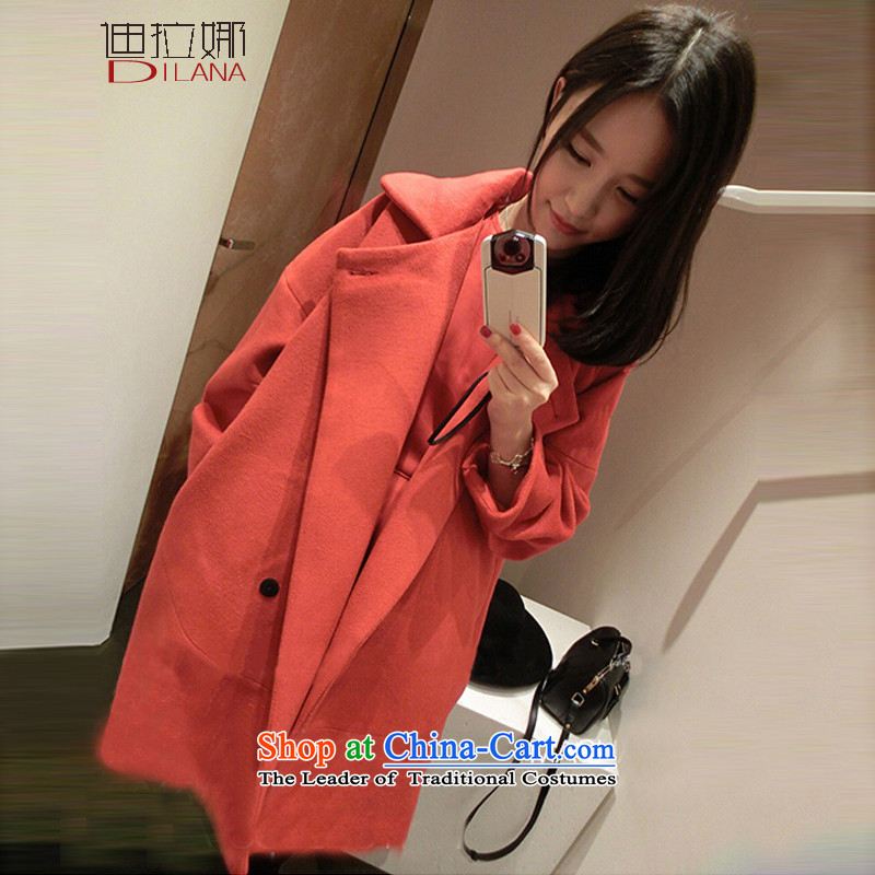 Deere Rana 2015 autumn and winter Korean female coats thick hair? In loose coat long a wool coat navy M picture, prices, brand platters! The elections are supplied in the national character of distribution, so action, buy now enjoy more preferential! As soon as possible.