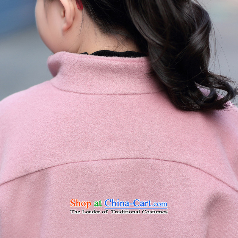 The Champs Elysees Honey Love 2015 autumn and winter new parent-child with stylish casual relaxd 9 cuff wool coat Korean short?) warm thick collar mother and daughter and her mother color jacket, L, incense Love (XIANGAIMI honey) , , , shopping on the Int