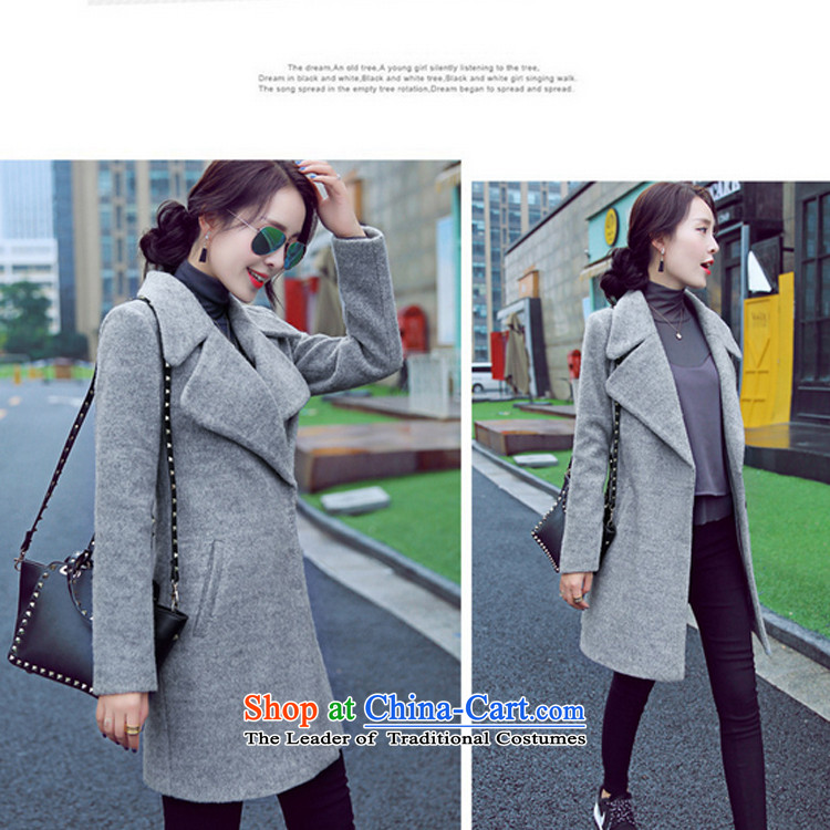 In accordance with the 2015-yuk leyland autumn and winter new gross girls jacket? Long Korean version of a wool coat female gray M picture, prices, brand platters! The elections are supplied in the national character of distribution, so action, buy now enjoy more preferential! As soon as possible.