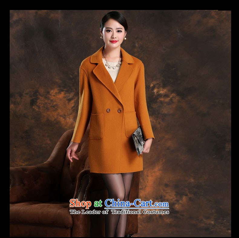 Daw Aung San Suu Kyi places by 2015 autumn and winter new woolen coat female Sau San double-side cashmere in temperament long coats jacket and red color L C150815 picture, prices, brand platters! The elections are supplied in the national character of distribution, so action, buy now enjoy more preferential! As soon as possible.