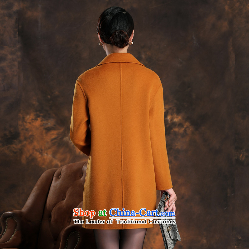Daw Aung San Suu Kyi places by 2015 autumn and winter new woolen coat female Sau San double-side cashmere in temperament long coats jacket and red color L C150815 Daw Aung San Suu Kyi has been pressed accommodation shopping on the Internet
