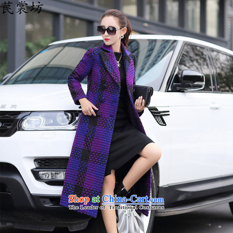 The Advisory Committee Workshop 2015 act out their perversions with impunity the Korean version of the new Fall/Winter Collections foutune temperament female in the body of the decoration gross jacket coat female purple? , L, advisory workshops has been p