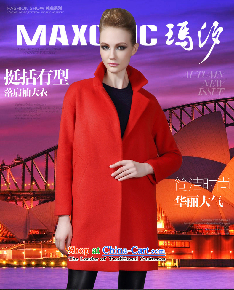 Marguerite Hsichih maxchic 2015 autumn and winter clothing for simple and stylish Lok rotator cuff ramp-bag long wool coat female of 20,022 Gibraltarians? The red-orange XXL picture, prices, brand platters! The elections are supplied in the national character of distribution, so action, buy now enjoy more preferential! As soon as possible.