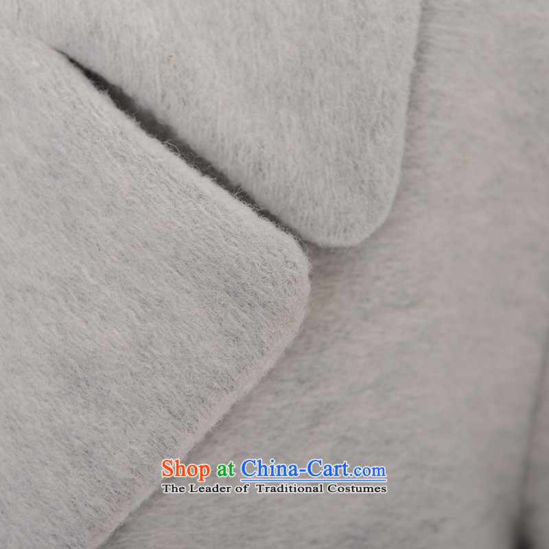 In 2015 winter sugar new European site black gradient, double-long wool coat jacket women gross? The dyeing gray (pre-sale on 30 November shipment) S, sugar, , , , shopping on the Internet