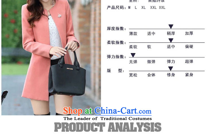 Aware of the solid color jacket women 2015 gross? autumn and winter new Korean version of large numbers in Sau San long Wild hair a wool coat 6006 pink M picture, prices, brand platters! The elections are supplied in the national character of distribution, so action, buy now enjoy more preferential! As soon as possible.