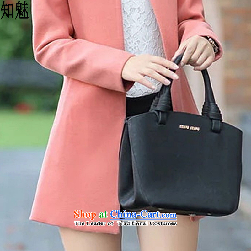 Aware of the solid color jacket women 2015 gross? autumn and winter new Korean version of large numbers in Sau San long Wild hair a wool coat 6006 M, aware of the pink (charm) , , , shopping on the Internet
