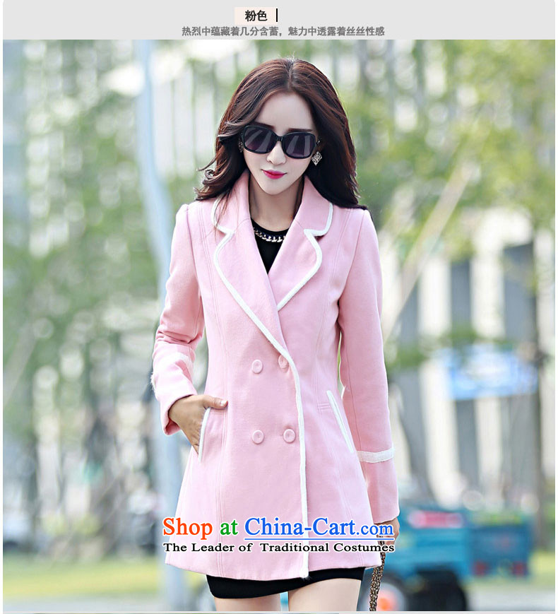 The Korea-U.S. customers  with new autumn 2015 Korean Sau San double-gross lapel female coat? long-sleeved sweater M015 BLUE XL Photo, prices, brand platters! The elections are supplied in the national character of distribution, so action, buy now enjoy more preferential! As soon as possible.